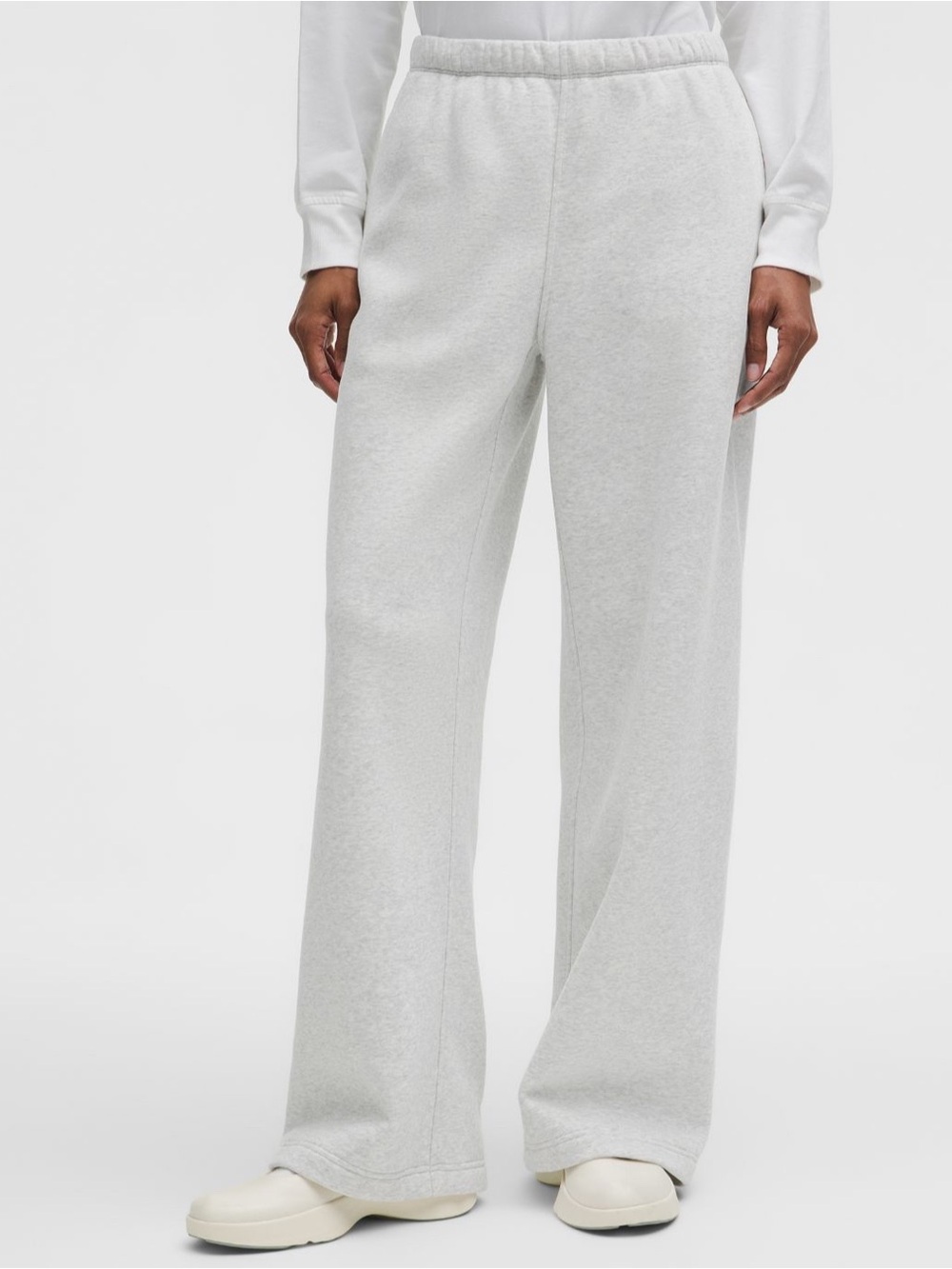 lululemon athletica Wide Leg Pants in Light Gray